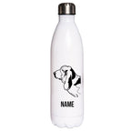 Basset - Edelstahl Thermosflasche 750 ml mit Namen-Tierisch-tolle Geschenke-Tierisch-tolle-Geschenke
