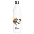 Bernhardiner - Edelstahl Thermosflasche 750 ml mit Namen -watercolour-Tierisch-tolle Geschenke-Tierisch-tolle-Geschenke