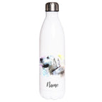 Golden Retriever - Edelstahl Thermosflasche 750 ml mit Namen -watercolour-Tierisch-tolle Geschenke-Tierisch-tolle-Geschenke