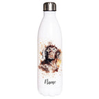 Kleiner Münsterländer - Edelstahl Thermosflasche 750 ml mit Namen -watercolour-Tierisch-tolle Geschenke-Tierisch-tolle-Geschenke