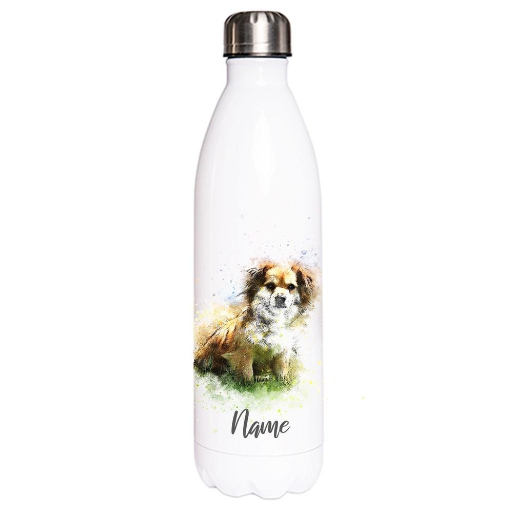 Kokoni - Edelstahl Thermosflasche 750 ml mit Namen -watercolour-Tierisch-tolle Geschenke-Tierisch-tolle-Geschenke