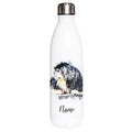 Tibetanischer Spaniel - Edelstahl Thermosflasche 750 ml mit Namen -watercolour-Tierisch-tolle Geschenke-Tierisch-tolle-Geschenke