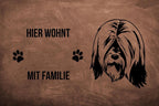 Tibet Terrier - Fußmatte - Schmutzfangmatte - 40 x 60 cm-Tierisch-tolle Geschenke-Tierisch-tolle-Geschenke