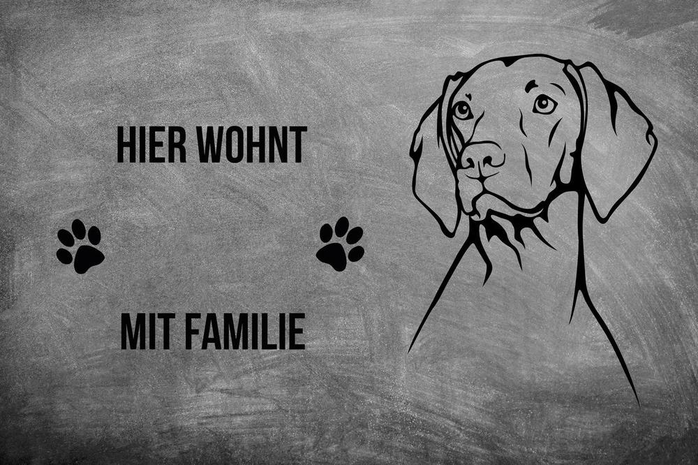 Vizsla - Fußmatte - Schmutzfangmatte - 40 x 60 cm-Tierisch-tolle Geschenke-Tierisch-tolle-Geschenke