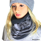 Fleece Multifunktionstuch Loop mit Namen - Love my dog-Tierisch-tolle-Geschenke