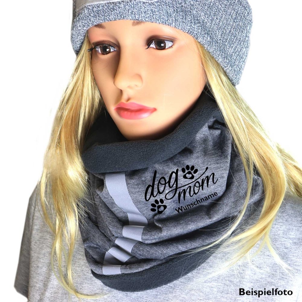 Fleece Multifunktionstuch Loop mit Namen - Herz & Pfote-Tierisch-tolle-Geschenke