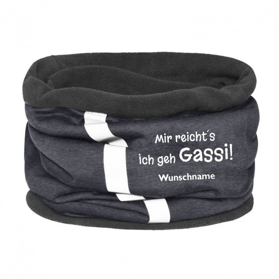 Fleece Multifunktionstuch Loop mit Namen - Gassi-Tierisch-tolle-Geschenke