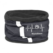 Fleece Multifunktionstuch Loop mit Namen - Herz 1-Tierisch-tolle-Geschenke