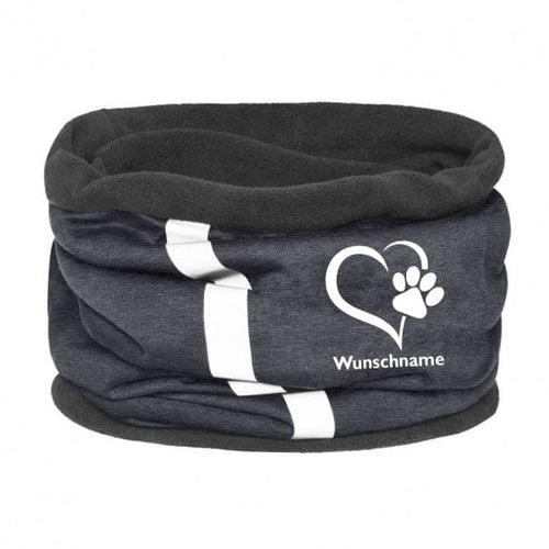Fleece Multifunktionstuch Loop mit Namen - Herz & Pfote-Tierisch-tolle-Geschenke