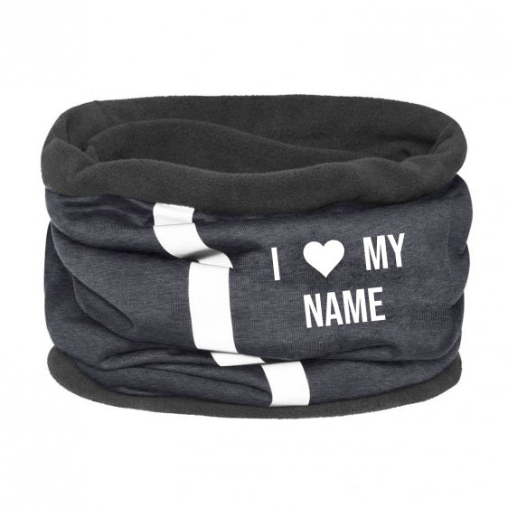Fleece Multifunktionstuch Loop mit Namen - Love my dog-Tierisch-tolle-Geschenke