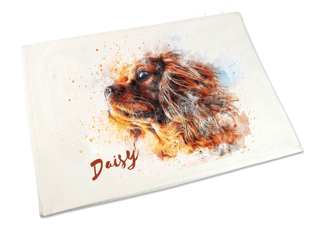 Handtuch: Cavalier King Charles Spaniel 50 x 100 cm-Tierisch tolle Geschenke-Tierisch-tolle-Geschenke