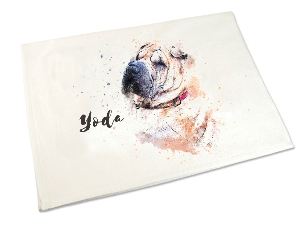 Handtuch: Shar Pei 50 x 100 cm-Tierisch tolle Geschenke-Tierisch-tolle-Geschenke