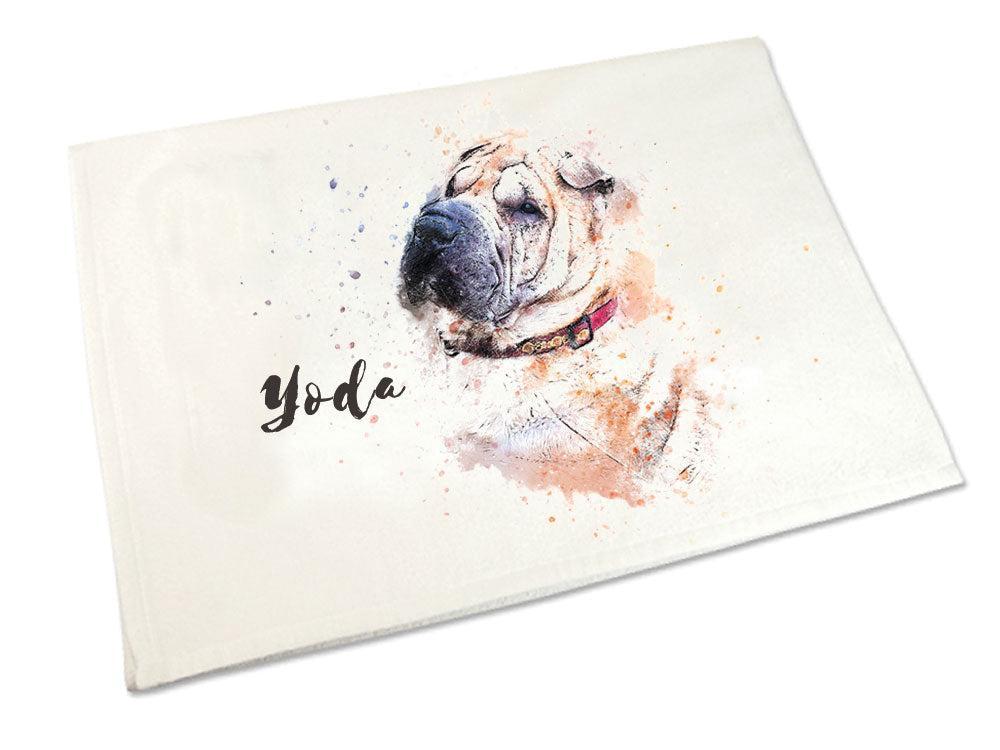 Handtuch: Shar Pei 50 x 100 cm-Tierisch tolle Geschenke-Tierisch-tolle-Geschenke