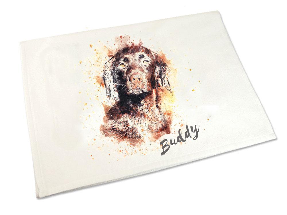 Handtuch: Kleiner Münsterländer 50 x 100 cm-Tierisch tolle Geschenke-Tierisch-tolle-Geschenke