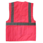 Hundesport Warnweste - Sicherheitsweste mit Taschen Mantrailing-pink