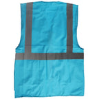 Hundesport Warnweste - Sicherheitsweste mit Taschen Mantrailing neonblau