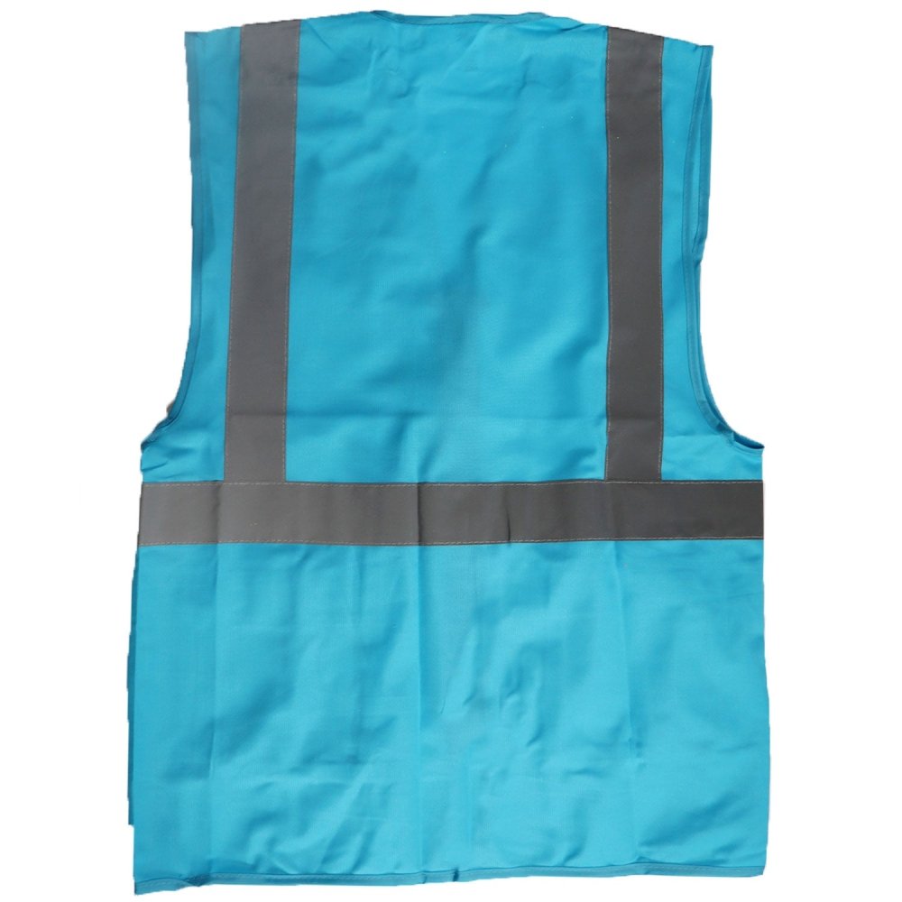 Hundesport Warnweste - Sicherheitsweste mit Taschen Mantrailing neonblau