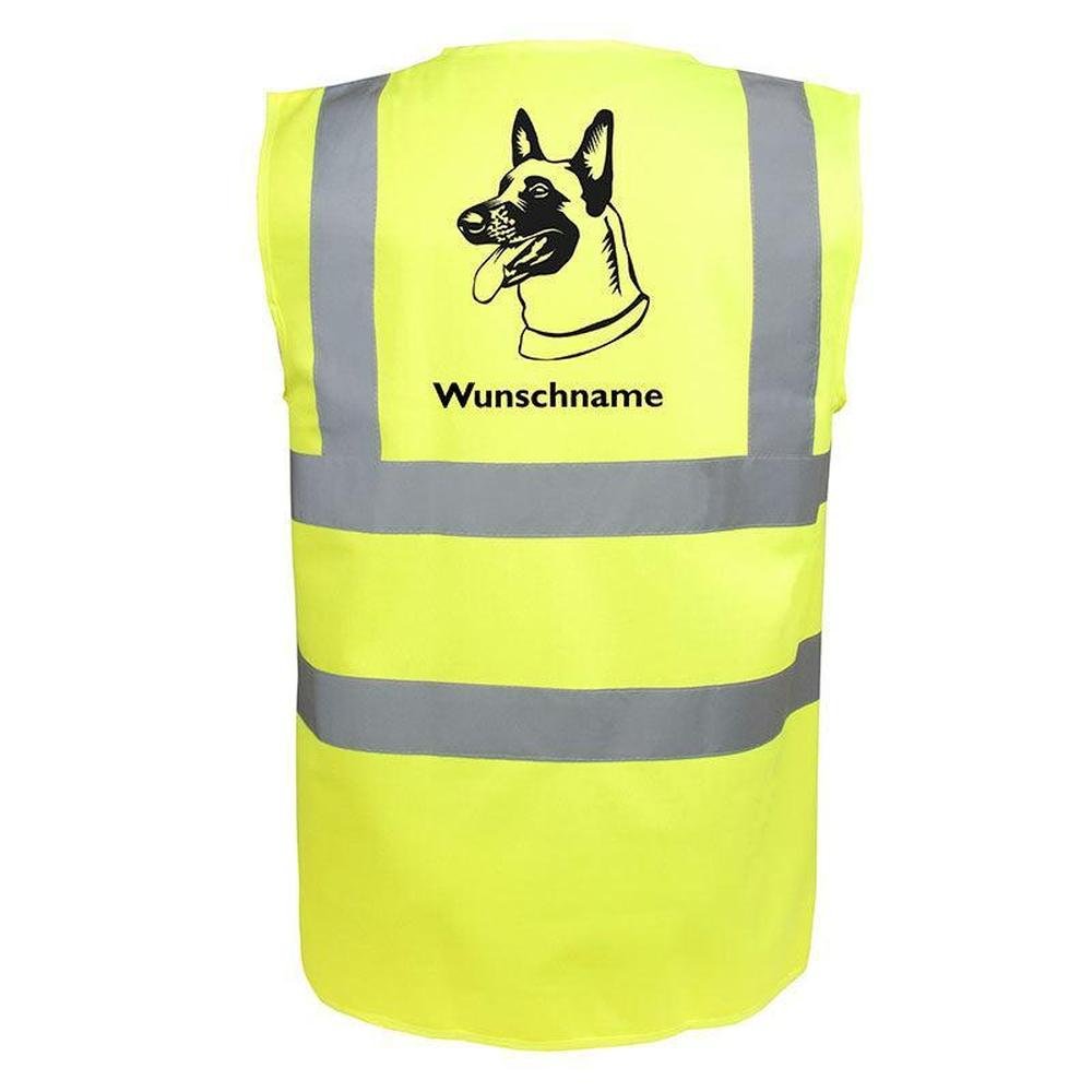 Belgischer Schäferhund 2 - Hundesport Warnweste Sicherheitsweste mit Hundemotiv-Tierisch-tolle Geschenke