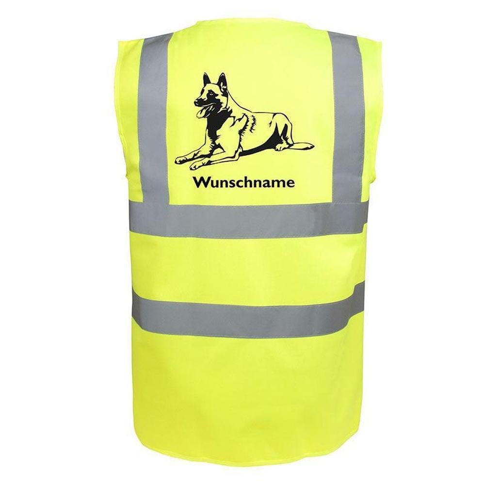 Belgischer Schäferhund 3 - Hundesport Warnweste Sicherheitsweste mit Hundemotiv-Tierisch-tolle Geschenke