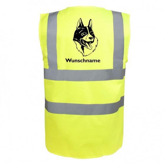 Karelischer Bärenhund - Hundesport Warnweste Sicherheitsweste mit Hundemotiv-Tierisch-tolle Geschenke