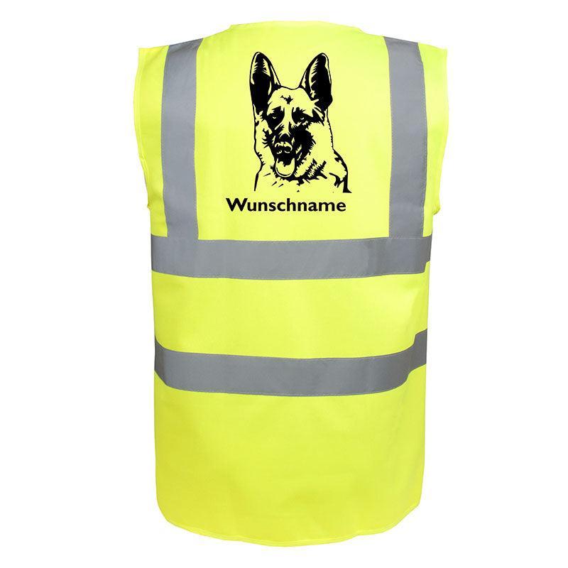 Deutscher Schäferhund 4 - Hundesport Warnweste Sicherheitsweste mit Hundemotiv-Tierisch-tolle Geschenke