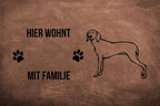 Weimaraner 1 - Fußmatte - Schmutzfangmatte - 40 x 60 cm-Tierisch-tolle Geschenke-Tierisch-tolle-Geschenke