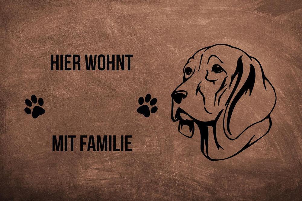 Weimaraner 2 - Fußmatte - Schmutzfangmatte - 40 x 60 cm-Tierisch-tolle Geschenke-Tierisch-tolle-Geschenke