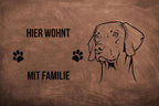 Weimaraner 4 - Fußmatte - Schmutzfangmatte - 40 x 60 cm-Tierisch-tolle Geschenke-Tierisch-tolle-Geschenke