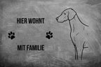 Weimaraner - Fußmatte - Schmutzfangmatte - 40 x 60 cm-Tierisch-tolle Geschenke-Tierisch-tolle-Geschenke