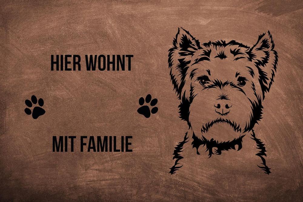West Highland White Terrier 2 - Fußmatte - Schmutzfangmatte - 40 x 60 cm-Tierisch-tolle Geschenke-Tierisch-tolle-Geschenke