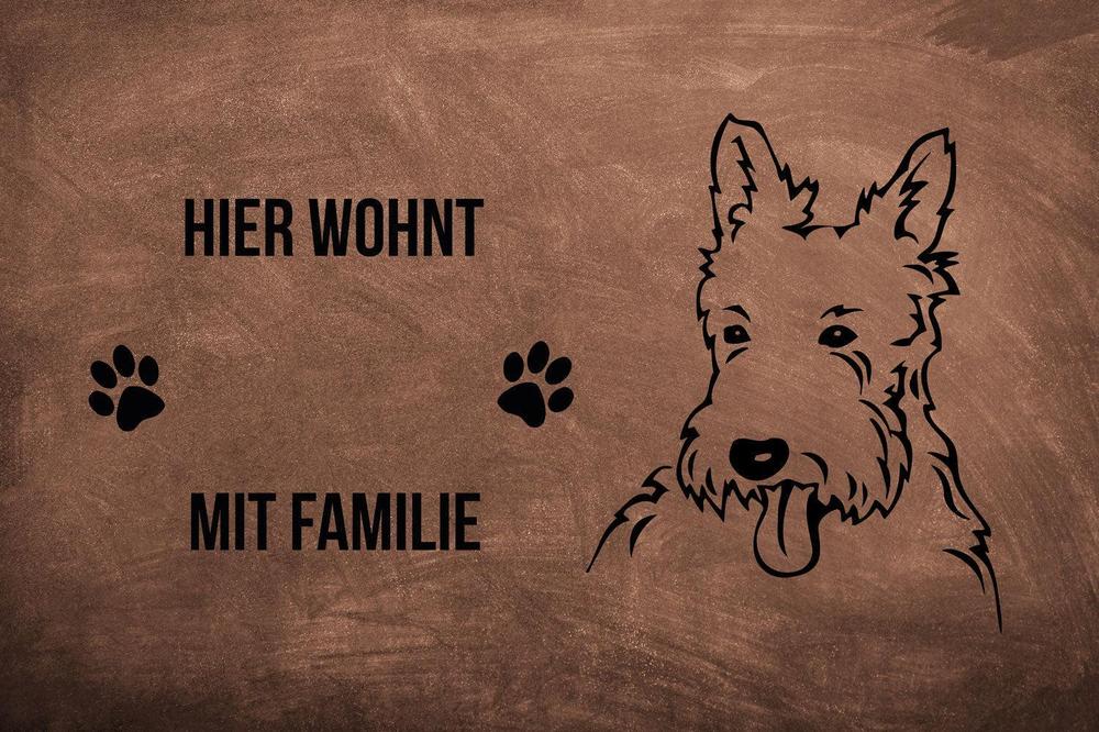 West Highland White Terrier - Fußmatte - Schmutzfangmatte - 40 x 60 cm-Tierisch-tolle Geschenke-Tierisch-tolle-Geschenke
