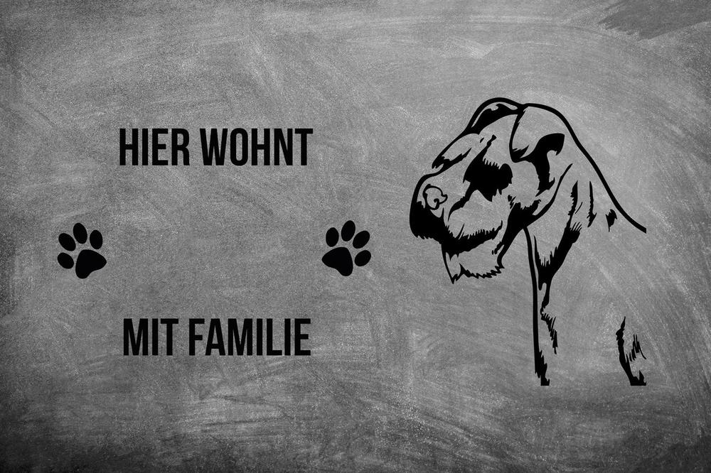 Zwergschnauzer - Fußmatte - Schmutzfangmatte - 40 x 60 cm-Tierisch-tolle Geschenke-Tierisch-tolle-Geschenke